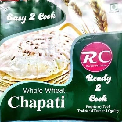 RC Ready 2 Cook Whole Wheat Chapati packaging